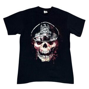 Vintage Slayer 2008 Europe Concert Tour Skeleton Militia Band T Shirt